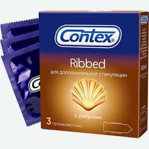 Презервативы Contex Ribbed 3шт