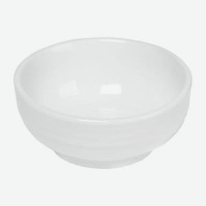 Соусник ребро белый фарфор 8.6см