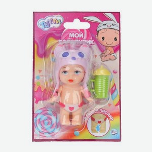 Пупс Тутти пьет и писает с бутылочкой 8см в ассортименте