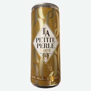 Вино безалкогольное газированное Ла Петит Перле белое полусл