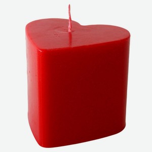 НЕЖНОЕ СЕРДЦЕ Свеча фигурная красная, Н-80 D-85х75 мм