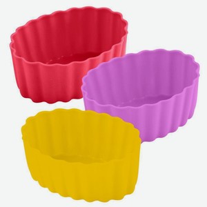 Набор силиконовых форм для маффинов и желе  Овал  6шт. Разме
