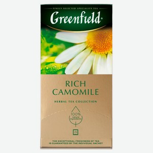 Чай травяной Greenfield Rich Camomile, 25х1,5 г