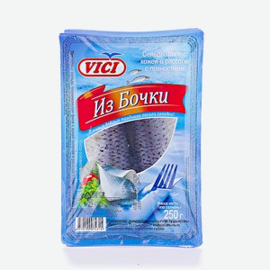 Сельдь Vici Из бочки с пряностями в рассоле филе с кожей, 250 г