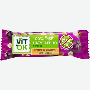 Батончик Vitok Чернослив и орехи 30г, 30 г