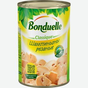 Шампиньоны BONDUELLE консервированные резаные, Китай, 400 г