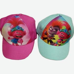 Кепка детская DreamWorks Тролли Мировой Тур с козырьком 54 см в ассортименте 1шт