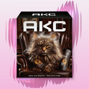 Подарочный набор Дарк темптейшн Акс Пена для бритья 250мл + Гель для душа 200мл в ассортименте