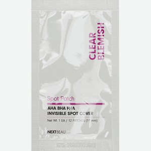 NEXTBEAU Патчи от прыщей на лице, пилинг-формула Clear Blemish, 60 шт.