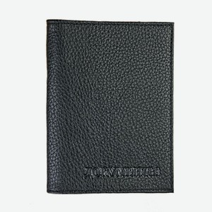 7025 черн Обложка для водительского удостоверения с паспортом черная/fw 24