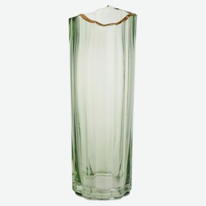 Ваза Actuel Грани стеклянная зеленая, 29,7 см
