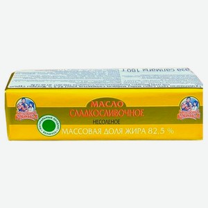 Масло сладко-сливочное несоленое «Бабушкина Крынка» брикет 82,5% ГОСТ БЗМЖ Беларусь, 180 г