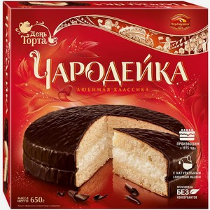 Торт Черемушки Чародейка бисквитный 650г, 650 г