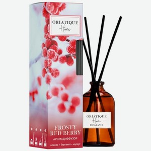 Аромадиффузор Oriatique Frosty Red Berry с ароматом морозной клюквы, бергамота и мускуса 40мл, 40 мл