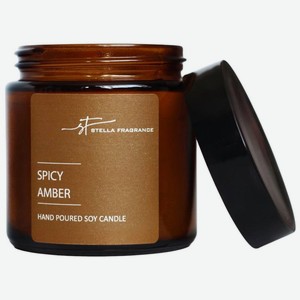 Свеча Stella Fragrance Spicy Amber ароматическая 90г, 90 г