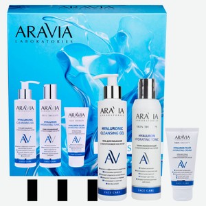 Набор подарочный ARAVIA Laboratories Aqua Splash для ухода за кожей лица, Гель для умывания 200 мл + Тоник 200 мл + Крем для лица 50 мл
