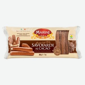 Печенье Marini Savoiardi al Cacao Италия, 200 г