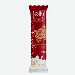 Батончик мармеладный Couturier Jelly Rose со вкусом розы в шоколаде, 22 г