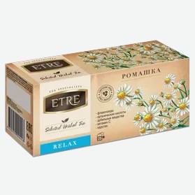 Напиток чайный «Etre» с ромашкой, 25 пакетиков, 37 г
