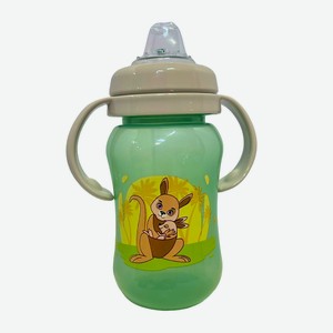 UVITON Поильник детский непроливайка c мягким носиком, Зеленый