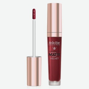 ALVIN D’OR Жидкая губная матовая помада  Matte velvet  Lg-16m, красно-бордовый