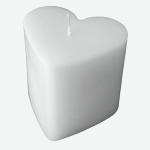 НЕЖНОЕ СЕРДЦЕ Свеча фигурная белый, Н-80 D-85х75 мм
