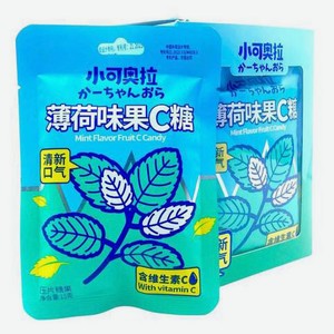 Конфеты Fruit C Candy Драже со вкусом ментола без добавления сахара Китай, 15 г