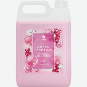 Жидкое крем-мыло GRASS Milana fruit bubbles увлажняющее, 5л