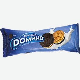 Печенье Принцип Домино, Сахарное, С Начинкой, В Ассортименте, 100 Г