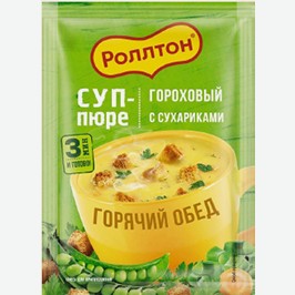Суп Быстрого Приготовления Роллтон, С Сухариками, В Ассортименте, 21 Г