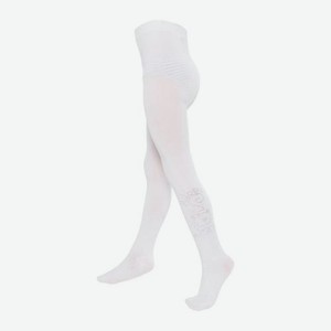 Детские колготки рисунок из страз р.80-140 белые Oemen в ассортименте