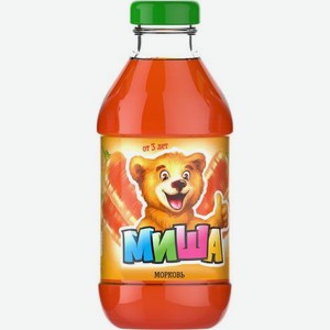 Нектар морковный с мякотью Миша 330мл
