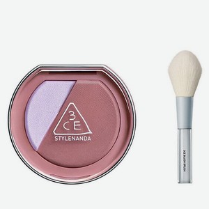 3CE Набор: Румяна и хайлайтер Blushlighter + Кисть для румян Blush Brush, EARLY NOW