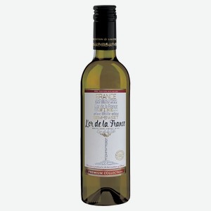 Вино L or de la France белое полусладкое Россия, 0,375 л