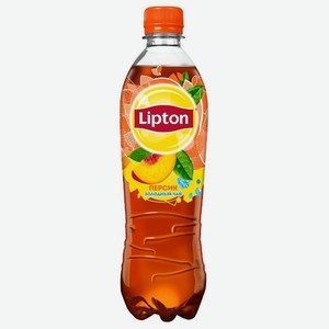 Чай холодный чёрный Lipton персик, 500 мл, 12 шт