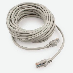 Патч-корд Gembird PP12-10M, UTP Cat5E, 10 м, серый