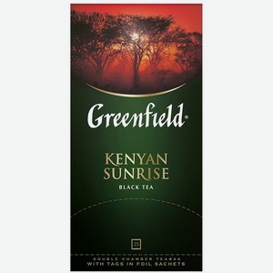 Чай Greenfield Kenyan Sunrise черный в пакетиках 25х2г, 25 шт