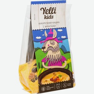 Каша Yelli Kids кукурузная с фруктами 120г, 120 г