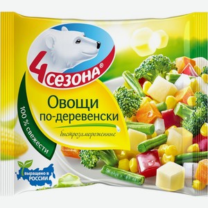 Смесь овощная 4 Сезона Овощи по-деревенски быстрозамороженные