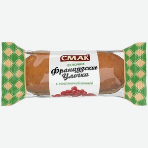 Булочка Смак Бриошь Французские улочки с земляничной начинкой 40г