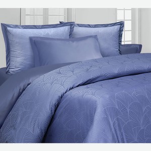 КПБ евро Royal н(2)70х70 и (2)50х70, Сатин-Жаккард, 100% хлопок, голубой