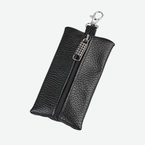 4014 черн Ключница Zemsa на молнии черная/ FW 24