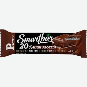 Батончик SmartBar Protein двойной шоколад в темной глазури,