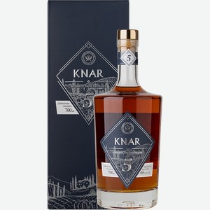 Коньяк KNAR 5 y.o. в подарочной упаковке 0.7