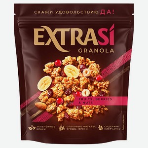 Гранола ExtraSi с фруктами ягодами и орехами, 300 г