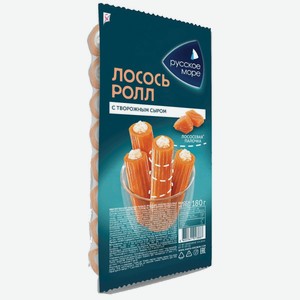 Охл. Палочки Лососевые Имит. Лосось-ролл С Сыром Русское Море 180г