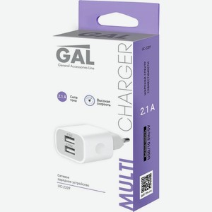 Устройство зарядное Gal 2xUSB 1шт.