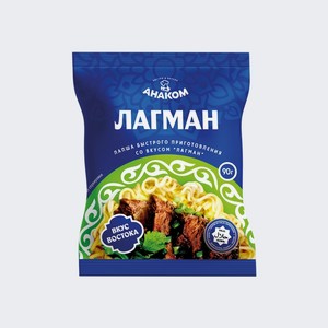 Лапша быстрого приготовления со вкусом лагман Анаком, 90 г