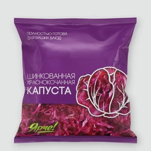 Капуста краснокочанная «Ярче!» шинкованная, 200 г