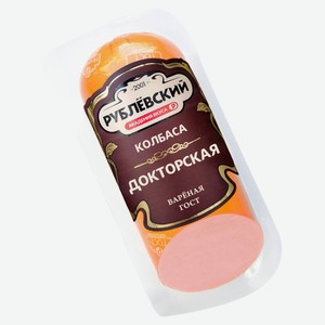 Колбаса вареная «Рублёвский» Докторская ГОСТ, ~ 0,5 кг цена за 100 г